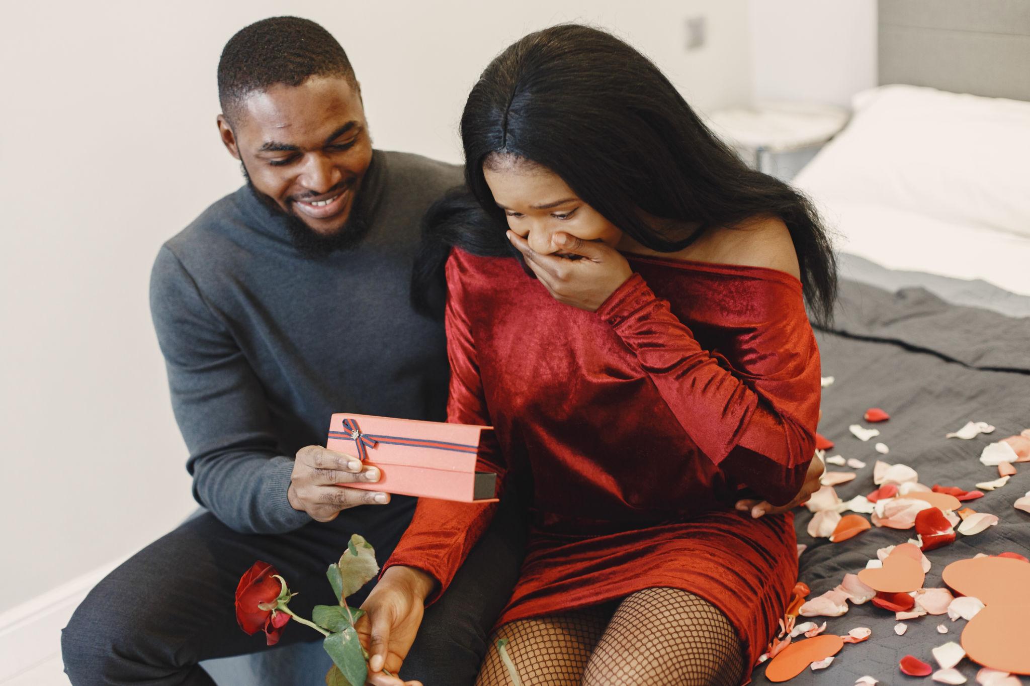 Thoughtful romantic surprise