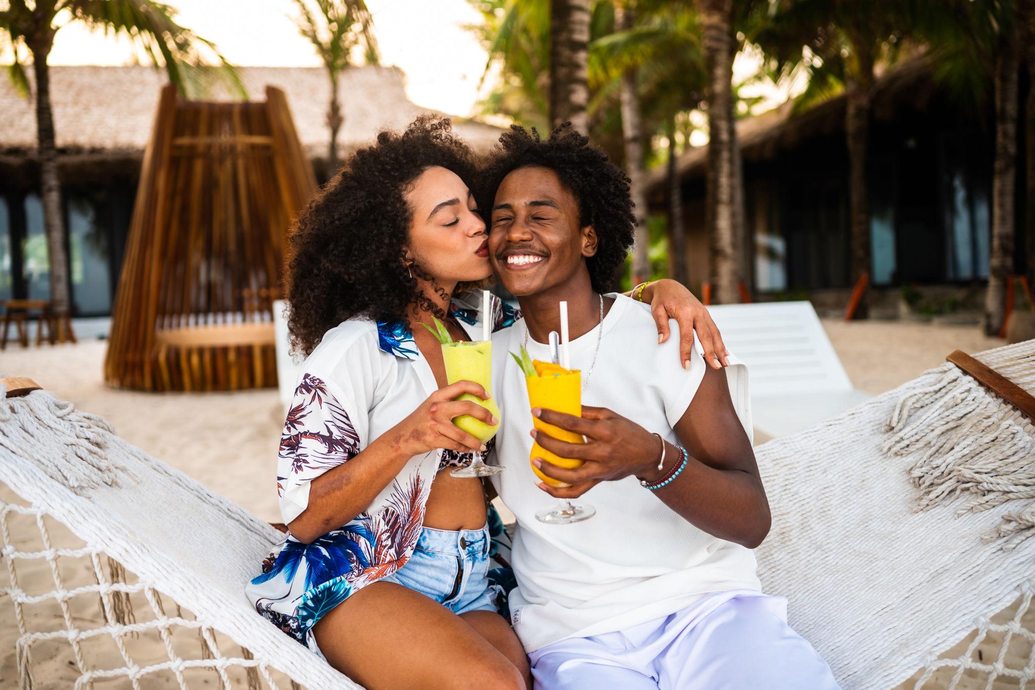 Couple enjoying a romantic getaway